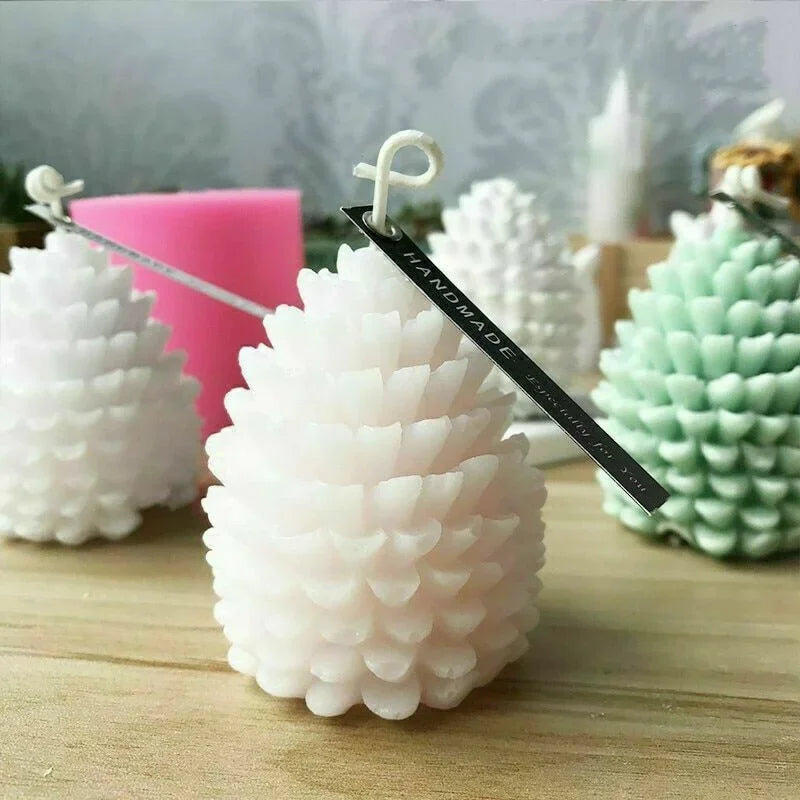 Pine Cones Candle Silicone Mold DIY Pine Ball Aromatic Candle Making Resin Soap Mold Christmas Gifts Craft Supplies Home Decor