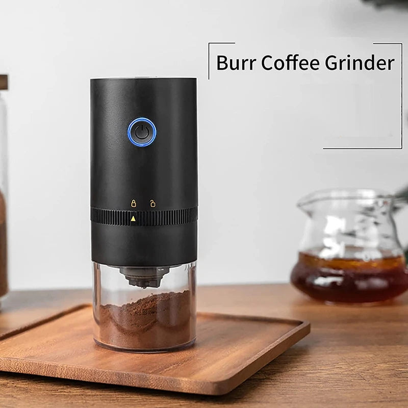 Portable Electric Burr Coffee Grinder,USB Rechargeable Burr Coffee Bean Grinder For Espresso Drip Pour Over French Press