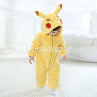 Pokemon Pikachu Pajama Costume 0-3 Y Baby Snorlax Onesie Stitch Anime Cosplay Cute Pajama Onesie Christmas Clothes Boy Girl Gift