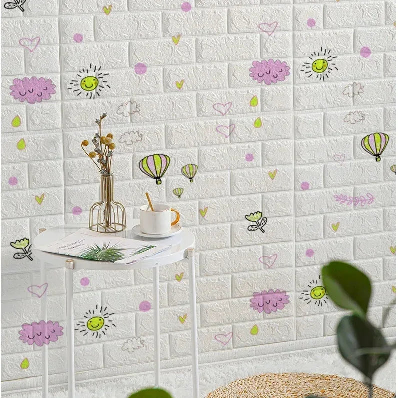 1/3/5/10 M 3D Self-adhesive Wallpaper Stickers 3M Brick Wall Stickers Home Decor Wallpaper for Walls DIY Bedroom Papel De Parede