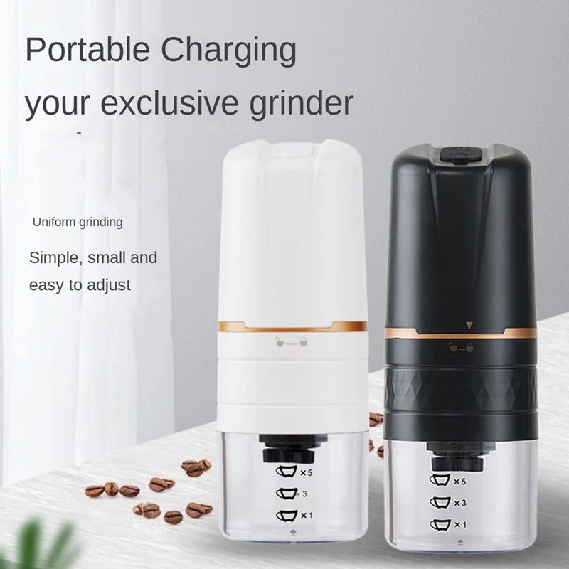 Electric Coffee Grinder Automatic Beans Mill Portable Espresso Machine Maker For Cafe Home Travel USB Rechargeable