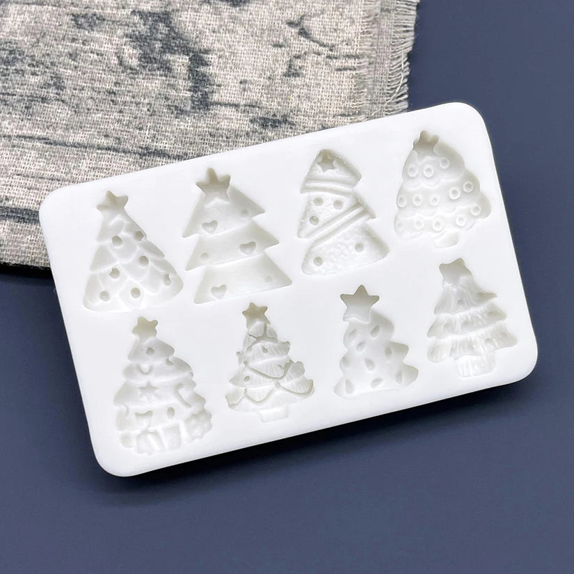 Christmas Tree Silicone Sugarcraft Chocolate Cupcake Baking Mold Fondant Cake Decorating Tools