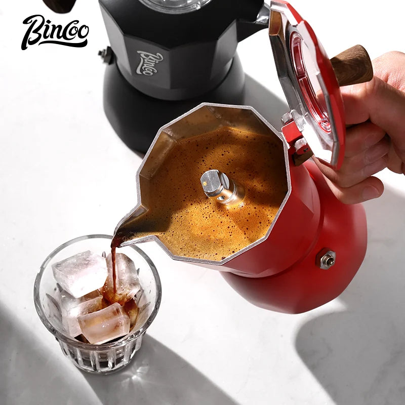 Bincoo Third Generation Double Valve Moka Pot Espresso Pot Household Small Manual Coffee Extraction Machine