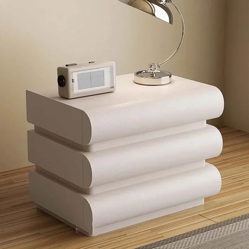 Storage Dressers Bedside Table White Nordic Modern Luxury Drawers Mid Nightstands Century Mobile Mesa De Noche Home Furniture