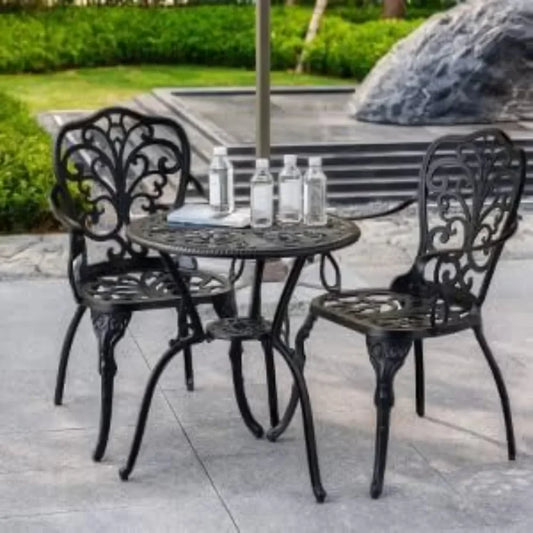 Outdoor Patio Furniture Sets with Umbrella Hole, Bistro Table and Chairs Set, Front Porch Set, Free Shipping