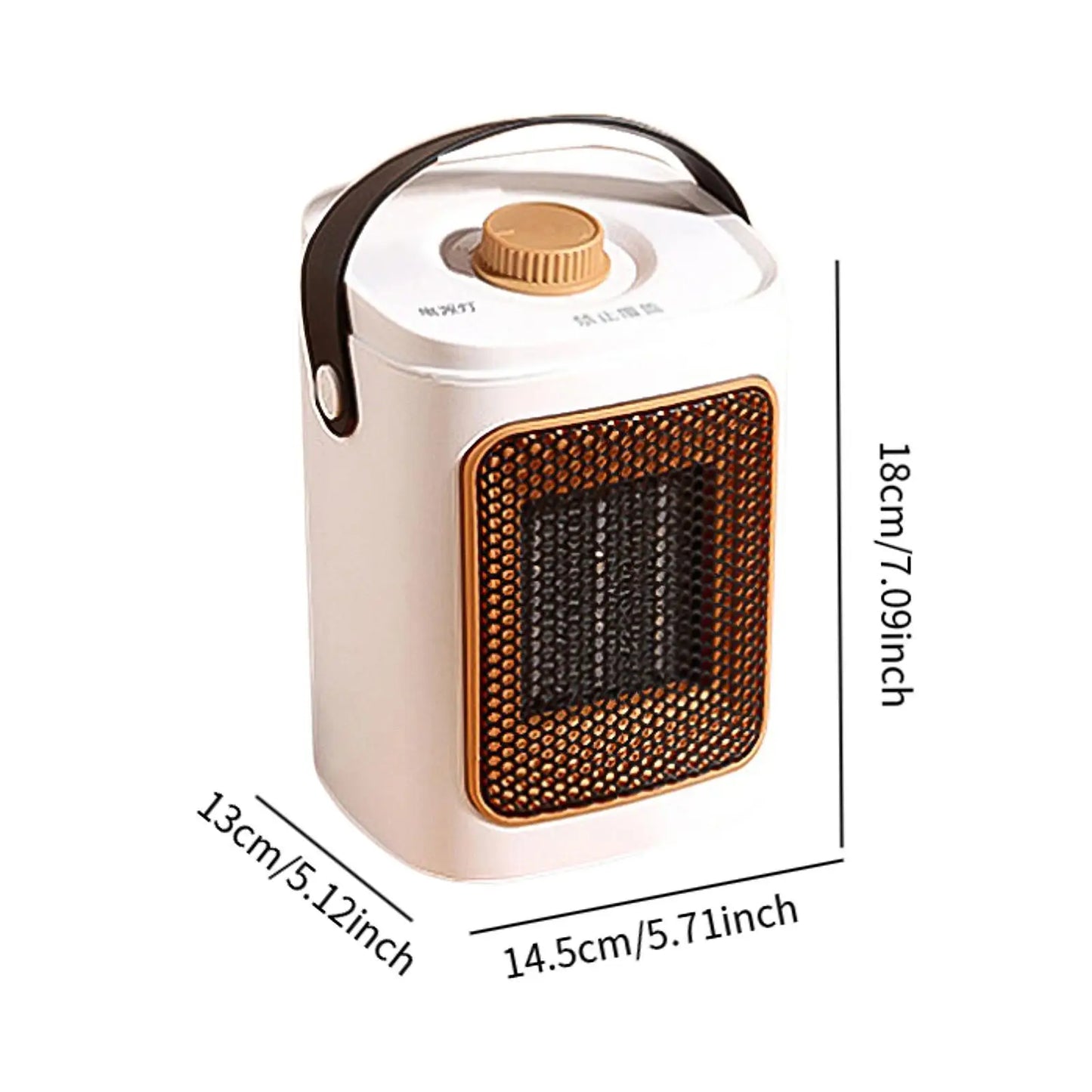 Electric Heater Low Noise Fast Heating Fan for Home Living Room Indoor