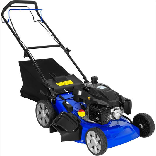 Self Propelled Lawn Mower,21 Inch Bagging, Mulching Side Discharge, Adjustable 8-Positions Cutting Height, 3-in-1 Gas Lawnmower