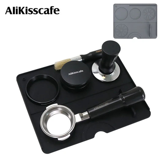 Coffee Tamper Mat Espresso Distributor Station Portafilter Silicone Pad Maker Bar Corner Accessories Coffeeware Barista Tools