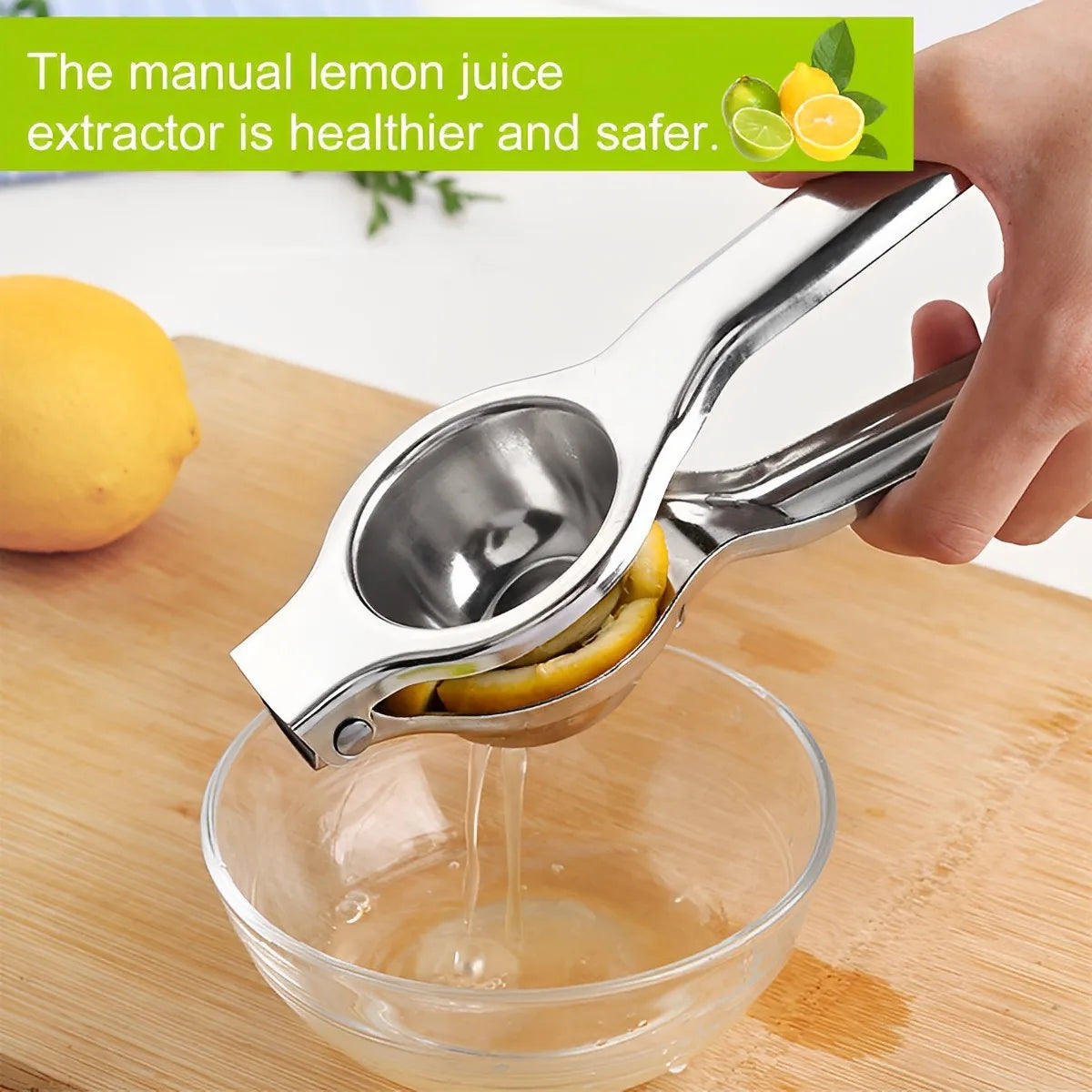 1/2Pcs Lemon Squeezer Stainless Steel Manual Juicer Portable Lemon Clip Fruit Citrus Pressing Tools for Kitchen Accessories