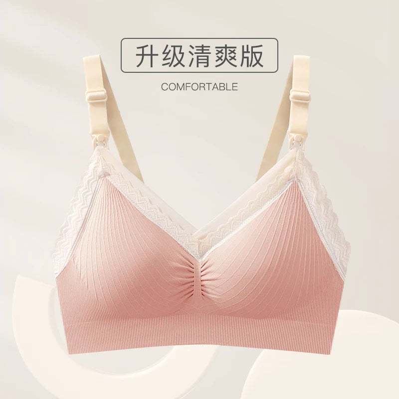 YATEMAO Breastfeeding Bra Pregnancy Clothes Maternity Nursing Bra Feeding Bra for Soutien Gorge Allaitement Pregnant Women