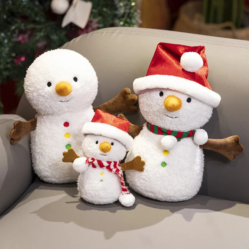 Christmas Decoration Toy Santa Claus Ginger Bread Plush Pillow Soft Snowman Deer Toys For Kids Girls Xmas Gift Decor Props Gifts