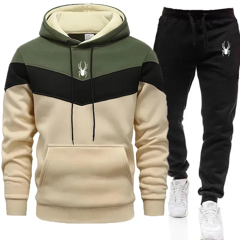 Men's Clothing Casual Sweatshirt Suit Sweatshirts for Men Daily Tricolor Hoodies Hot High Quality 2024 Sports Tracksuit Jogging