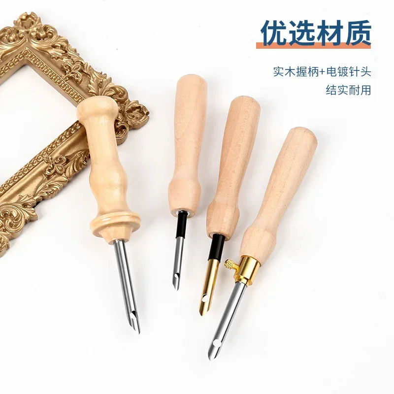 Embroidery Punch Needle Set Adjustable Punch Needle Cross Stitch Embroidery Pens for Stitching DIY Craft Sewing Poke Needle