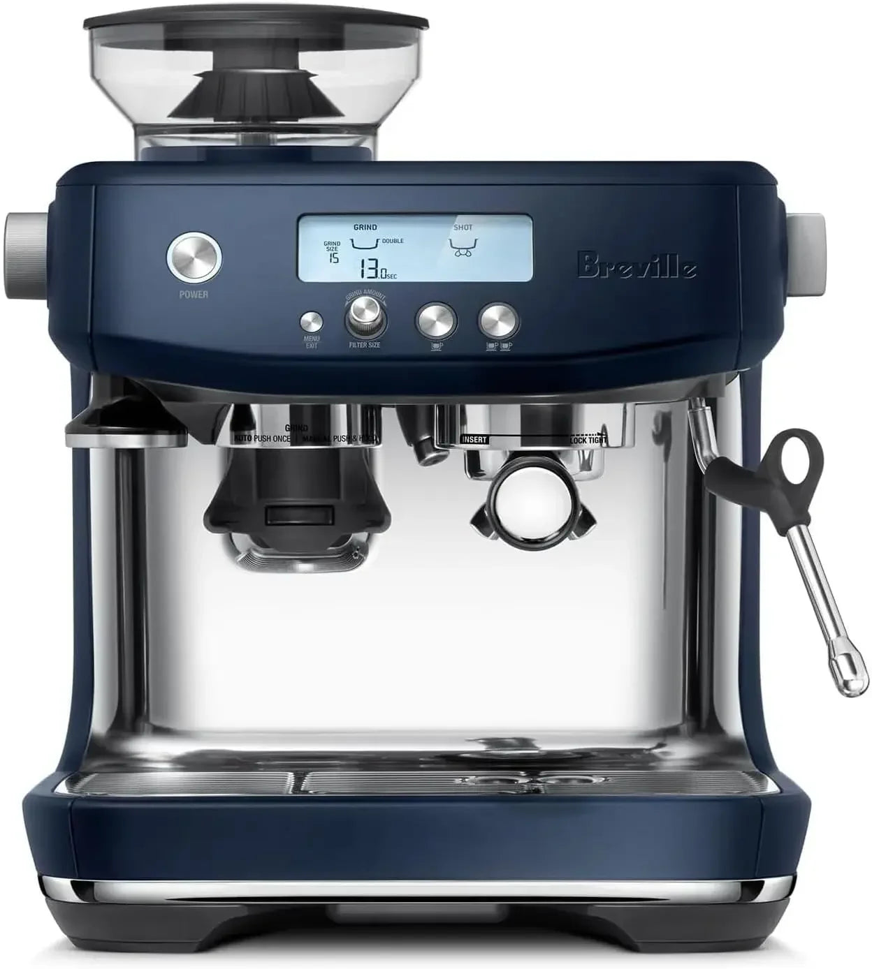 the Barista Pro Espresso Machine with Grinder & Milk Frother, Espresso Maker with Seconds Heat Up, Cappuccino