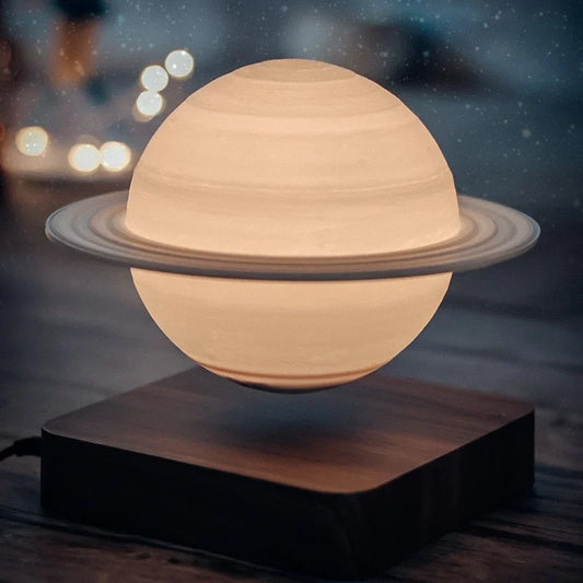 3D Magnetic Levitation Moon Lamp Night Light Creative Touch Rotating Led Luna Floating Home Decoration Holiday Christmas Gift