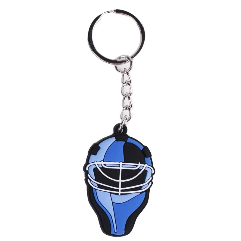 Cartoon Ice Hockey Pendant Keychain Keys Holder Winter Sports Decorative Keyring