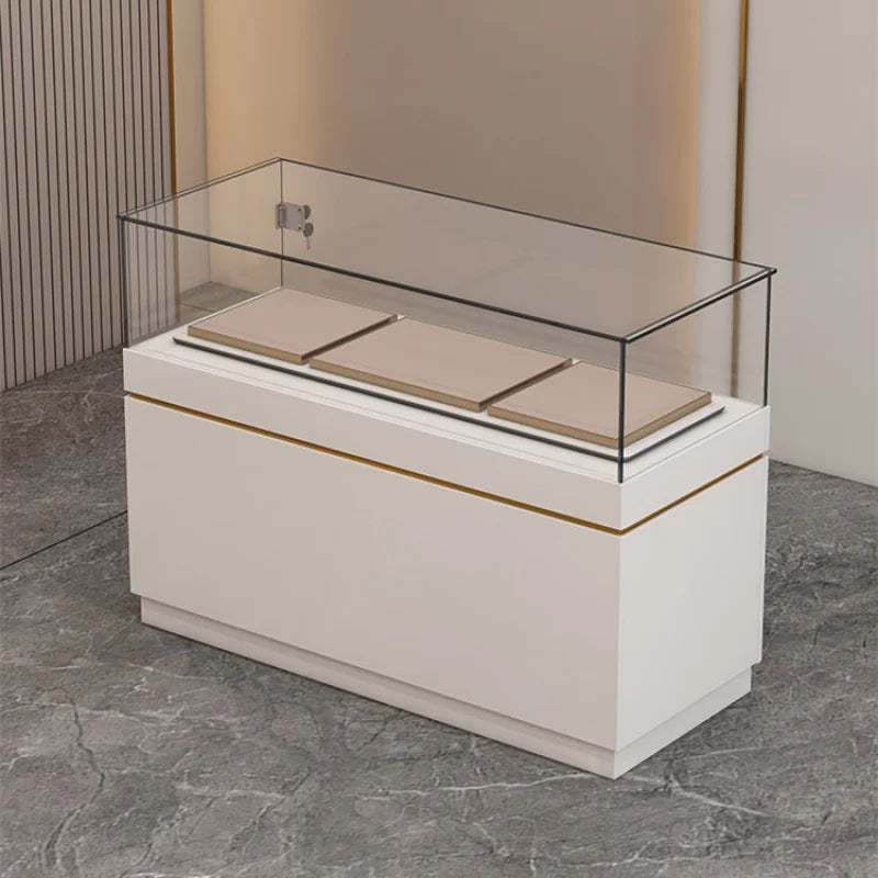 Custom, High Quality Retail Shop Jewellery Glass Display Counter Design Jewelry Cabinet Store Furniture Showcase