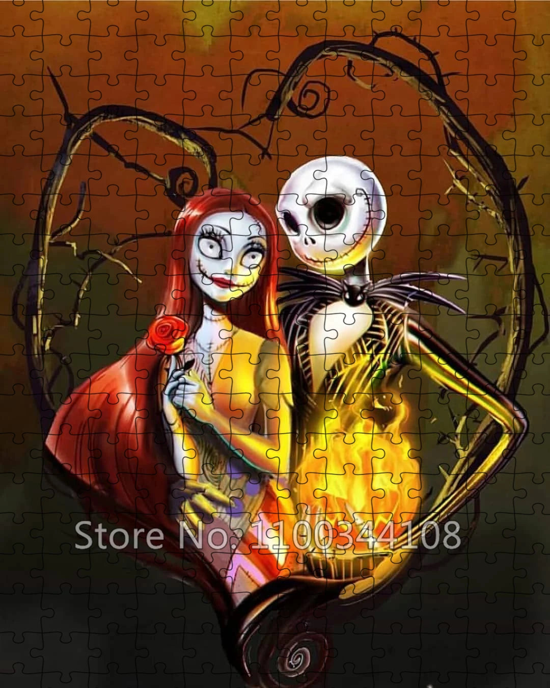 Nightmare Before Christmas Jigsaw Puzzles Disney Halloween Corpse Bride Ghost Wooden Puzzle for Adult Decompression Toys Games