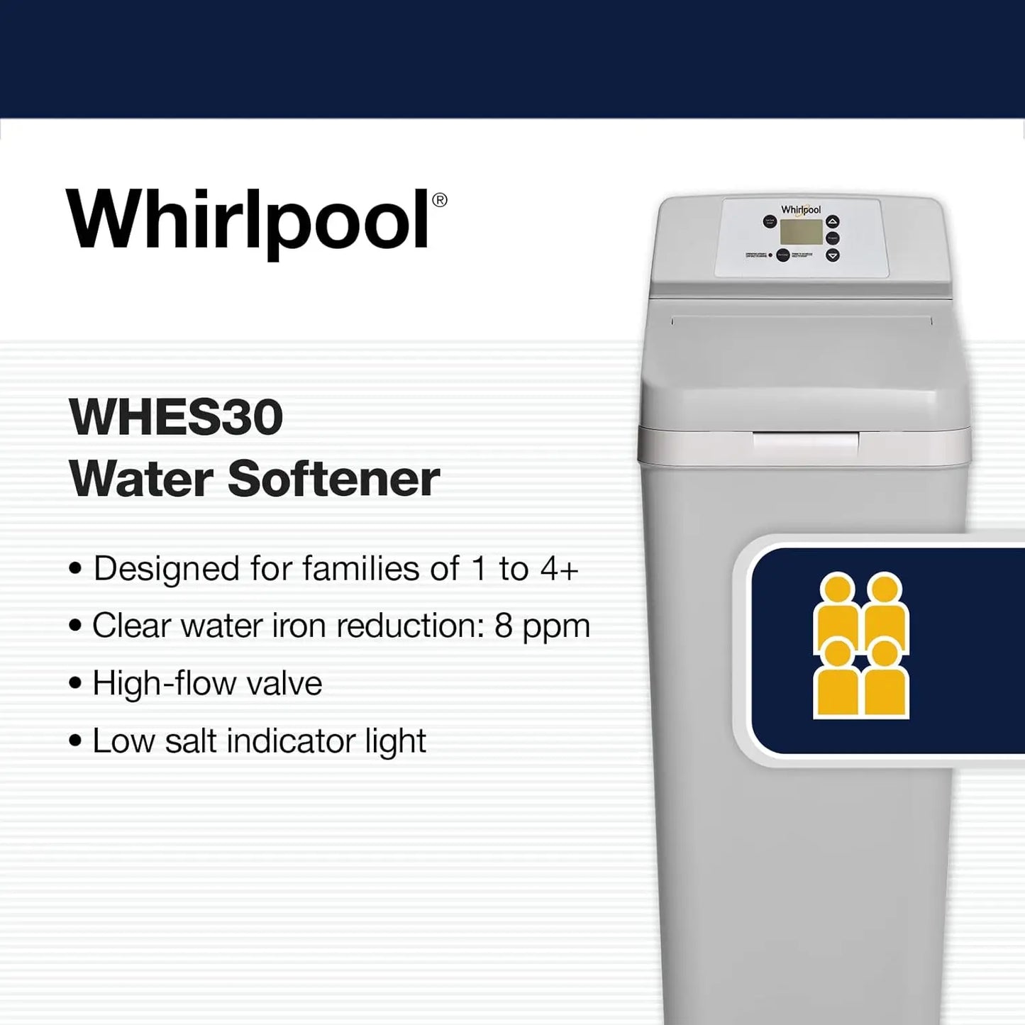 Grain Softener  Salt & Water Saving Technology NSF Certified  Automatic Whole House Soft Water Regeneration, 0.75 inches