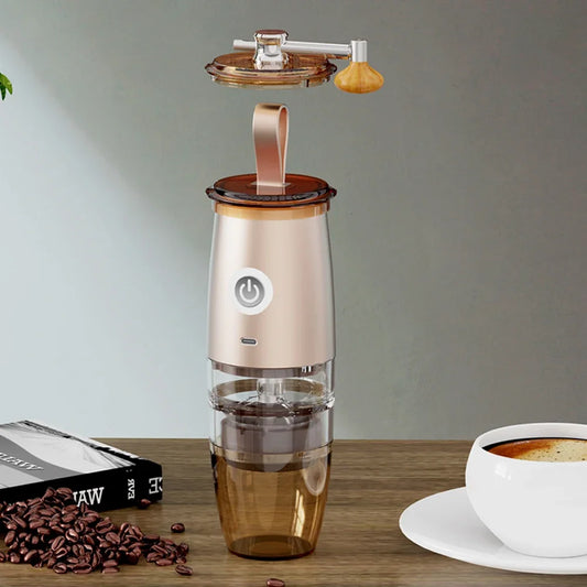 Portable Electric Manual 2-in-1 Coffee Grinder USB Charge Profession Grinding Core Coffee Beans Grinder For Home Office Travel