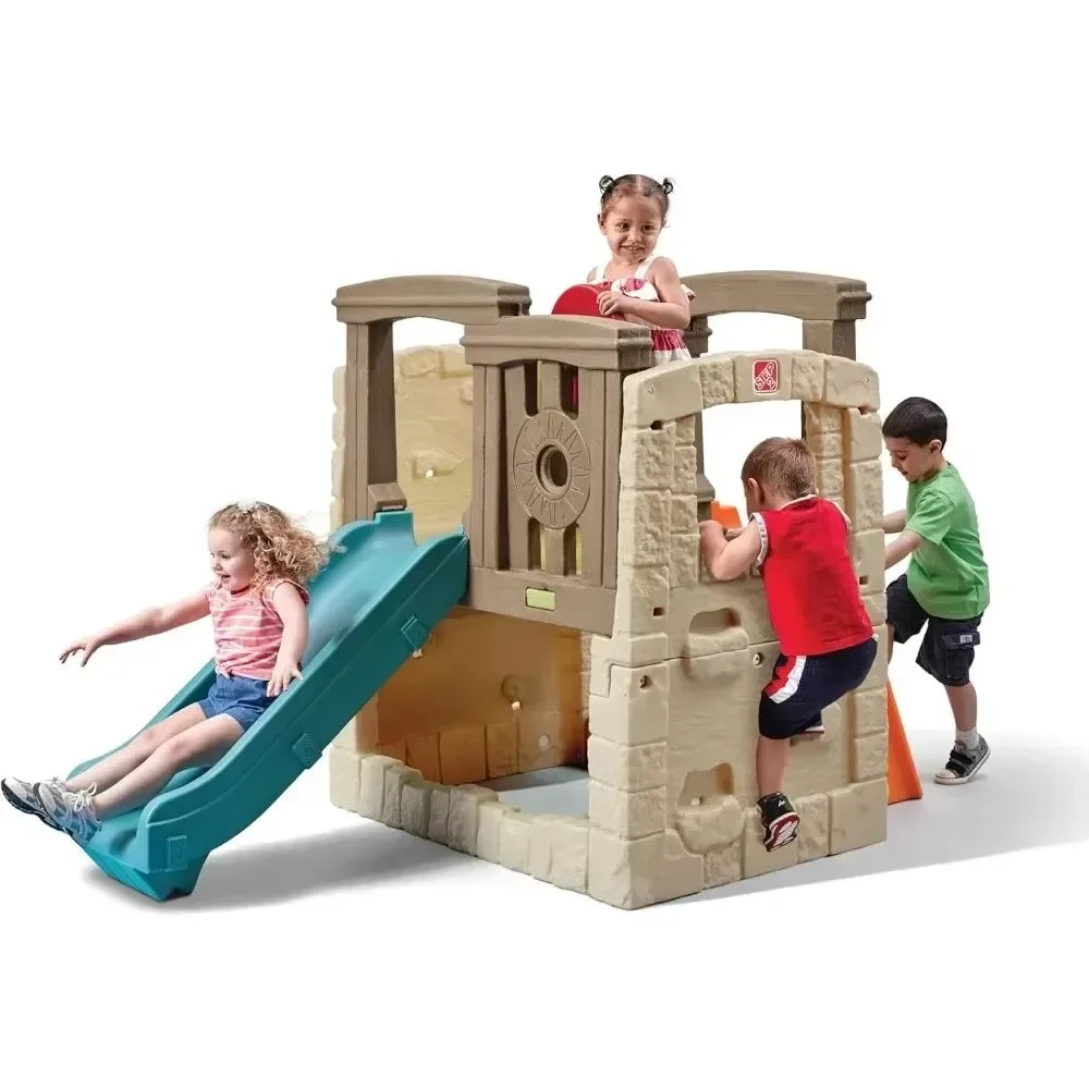 Woodland Climber II Kids Playset, Ages 2 –6 Years Old, Toddler Slide and Climbing Wall, Outdoor Playground for Backyard