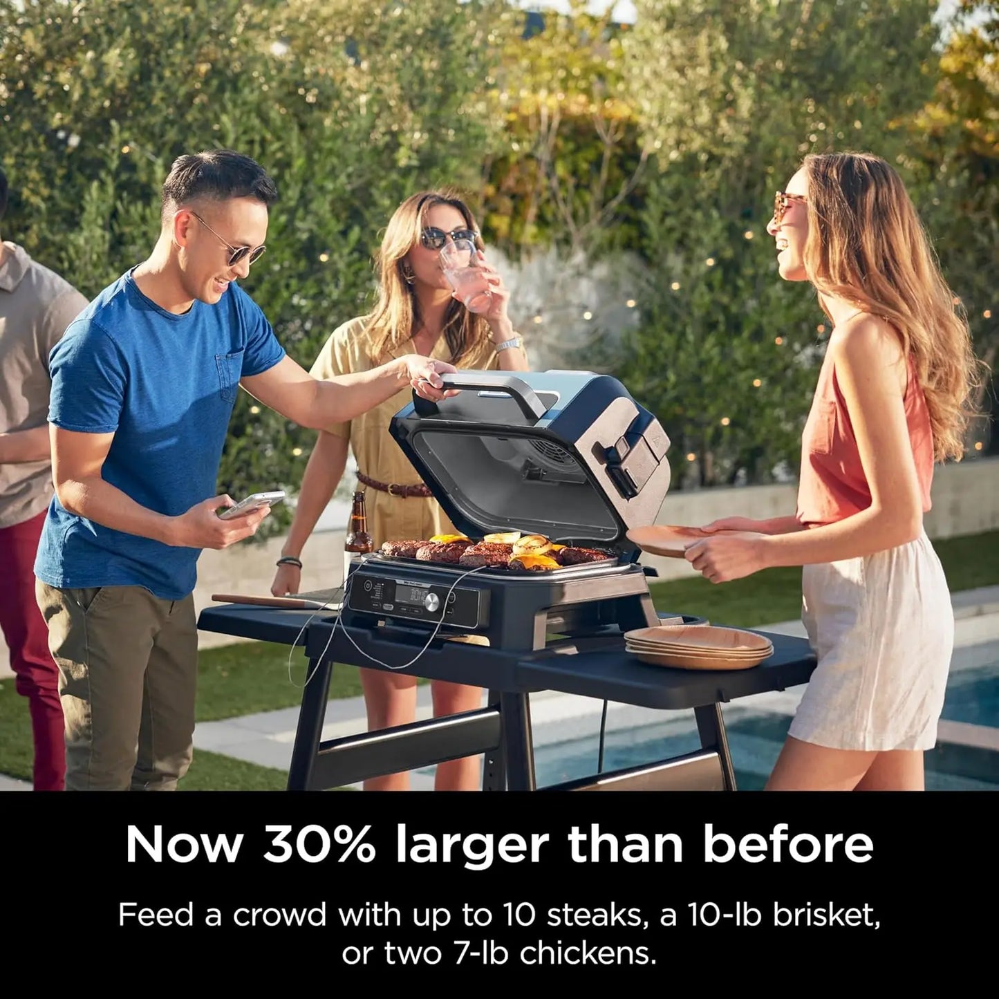 Woodfire Pro Connect Premium XL Outdoor Grill & Smoker, Bluetooth, App Enabled, 7-in-1 Master Grill, BBQ Smoker