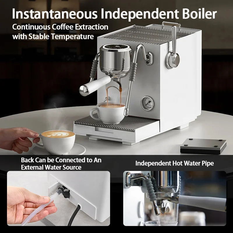 15 Bar 3 Immediate heat boiler Single Group Espresso Coffee Maker Dual ULKA Pumps cappuccino latte Making Machine