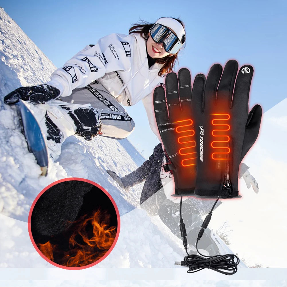 Winter Warm Cycling Waterproof Men's Gloves Windproof Sports Fishing Touchscreen Driving Motorcycle Ski Non-slip Women Gloves