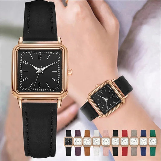 Women Watches Luminous Leather Strap Digital Wristwatches Ladies Quartz Watch Casual Clock Gift Dress Reloj Mujer