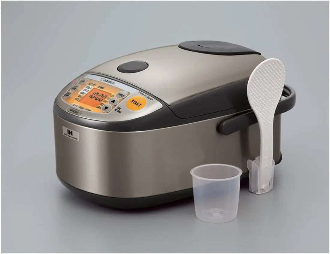 NP-HCC18XH Induction Heating System Rice Cooker and Warmer, 1.8 L, Stainless Dark Gray