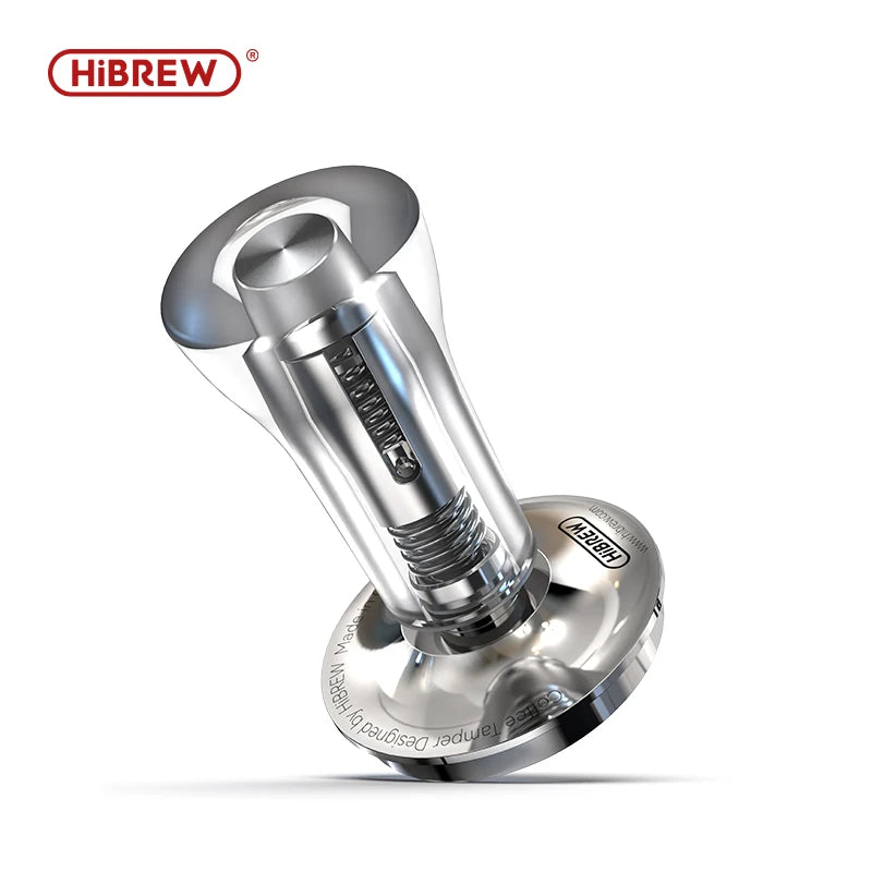 HiBREW 3 in 1 Constant Pressure Coffee Tamper 51mm 54mm 58mm Powder Press with Calibrated Spring Barista Pro Stainless Steels