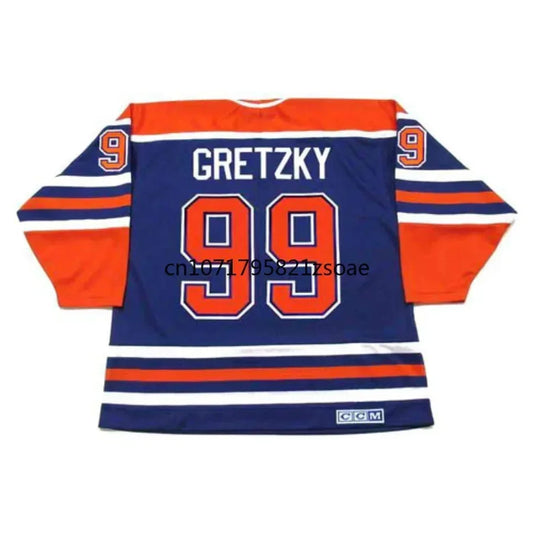 Wayne Gretzky Jersey Canada Edmonton Retro Ice Hockey Jerseys 17 Jari Kurri Jersey 7 Paul Coffey Jersey All Stitched Us M-3XL