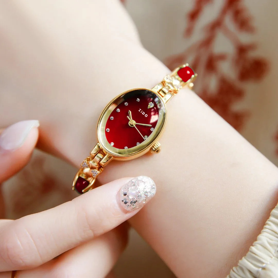 Women's Watch Chain Bracelet Brand High Beauty Light Luxury Quartz Inlaid Diamond Waterproof Female Fashion Clock Watches Gift