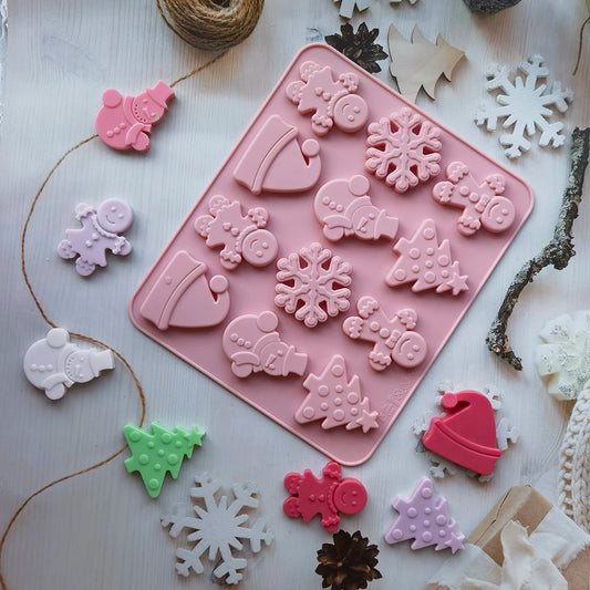 1Pc Christmas tree Silicone Fondant Molds Resin Mold Baking Accessories Christmas Wedding Cake Decorating Tools