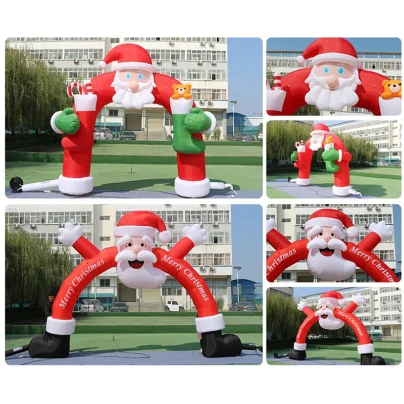 Inflatable luminous Christmas Solar term model climbing wall Santa Claus snowman cartoon custom mall beauty decoration gas model