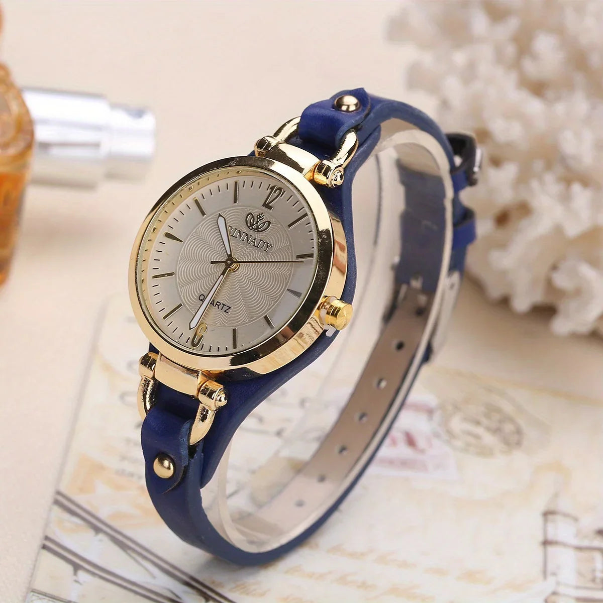 Leather Strap Watch Strap Fashion Quartz Watch Fancy  Jewelry Sophisticated And Watch