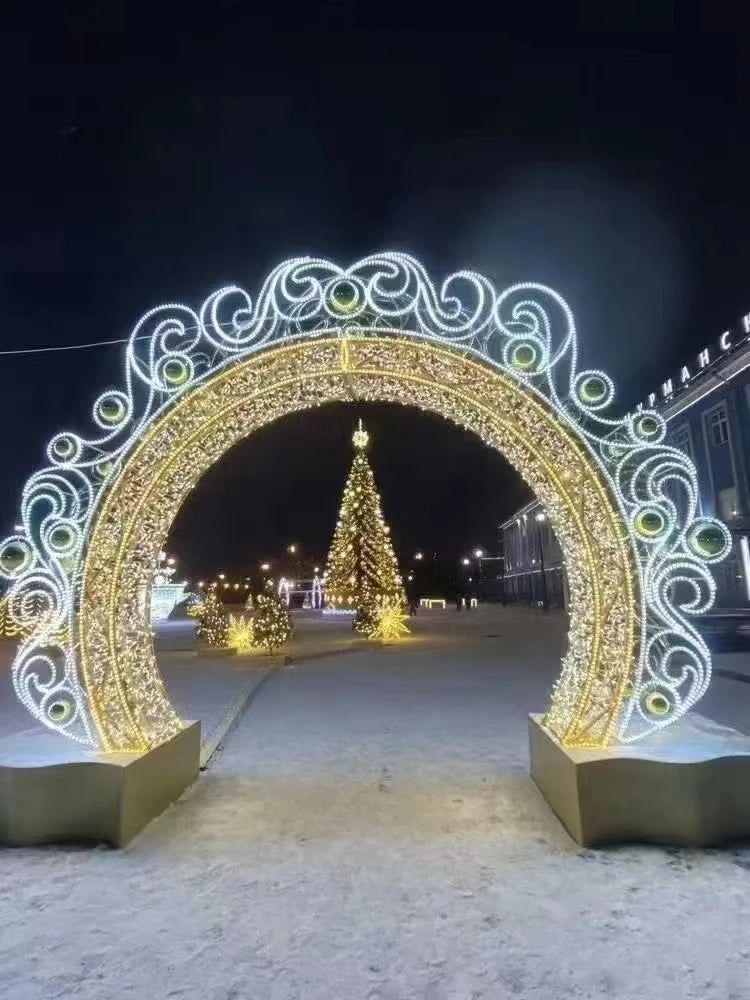 Led 3D Motif Light Arch Large Outdoor Christmas  Product