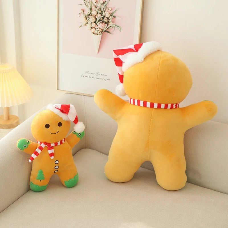 30/50cm Simulated Christmas Gingerbread Man Party Decor Hot Sale Cartoon Plush Toy Doll Xmas Festival New Year Kids Gift Soft