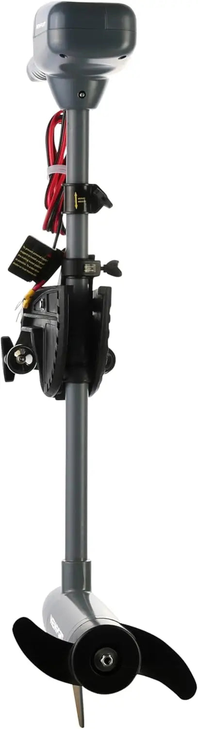 Series 55lb Thrust Transom Mounted Saltwater Electric Trolling Motor w/LED Battery Indicator (24" Shaft)