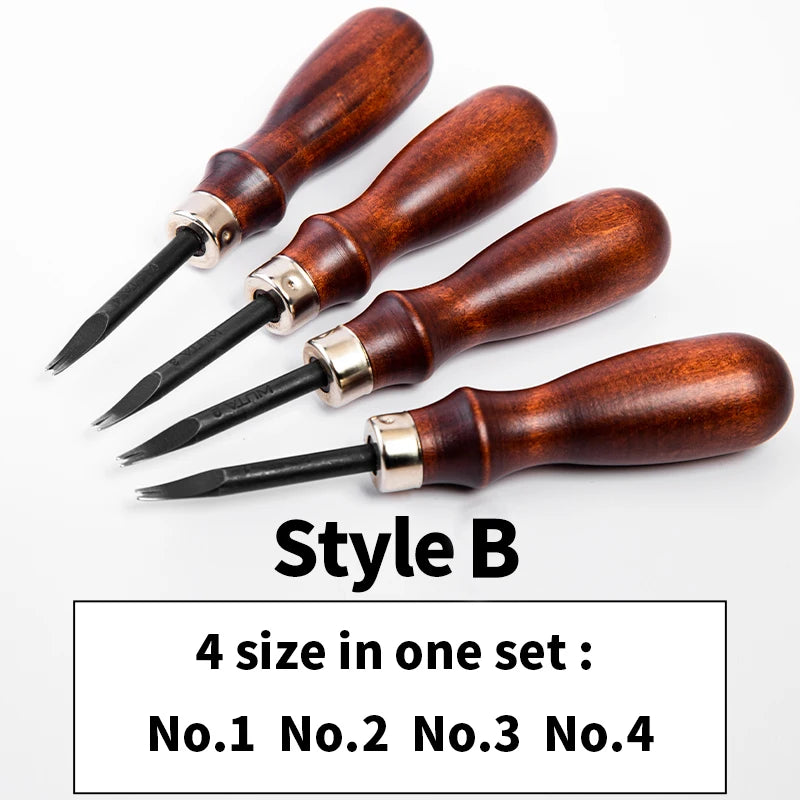 WUTA Sharp Leather Edge Beveler Edge Skiving Polishing Leather Tools DIY Belt Maker High Carbon Steel Leather Craft Beveller