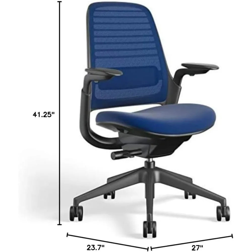 Series 1 Office Chair - Ergonomic Work Chair with Wheels for Carpet - Helps Support Productivity - Weight-Activated Controls,