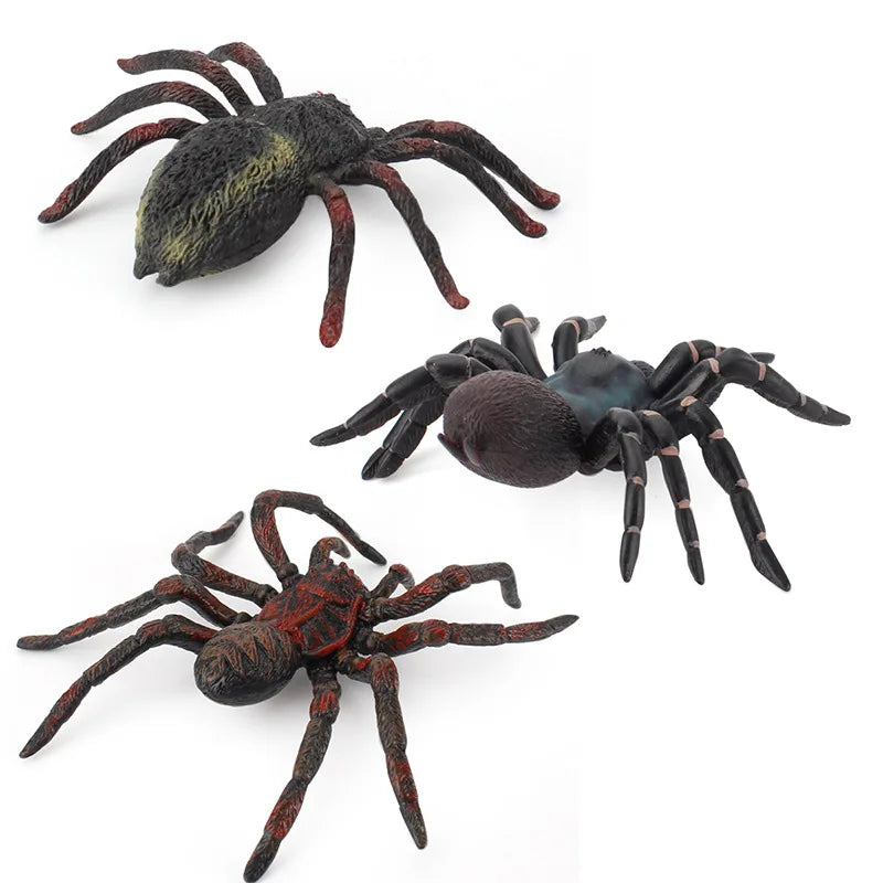 Realistic Spider Toys Giant Fake Spider Action Model Plastic Animal Tarantula Toys Figures Halloween Prank Props Party Supplies