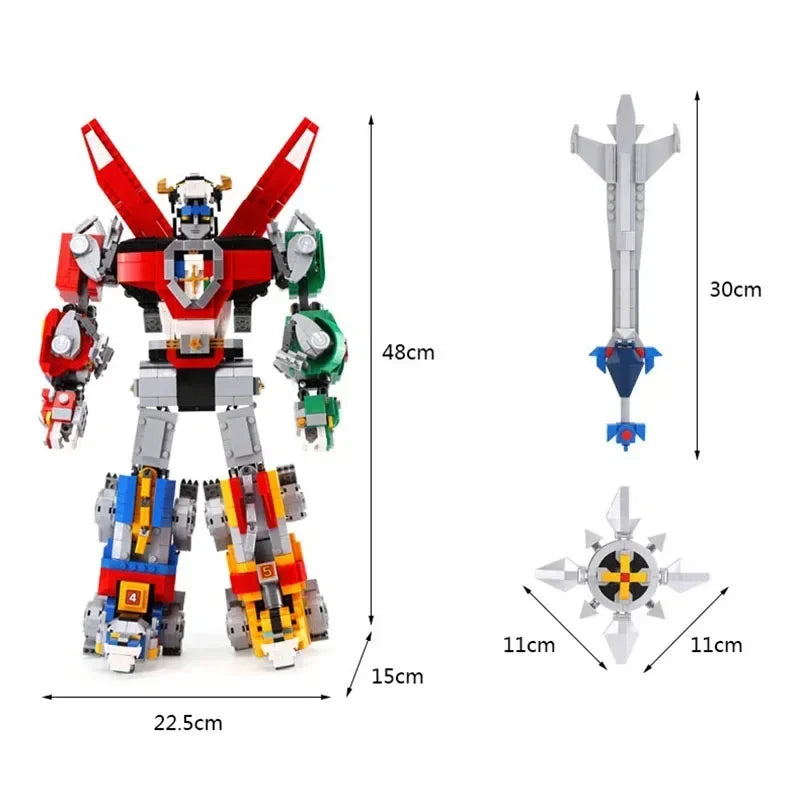 HOT TOY 2334Pcs Ideas  Voltron Defender of The Universe Model Education Model 21311 Building Block Christmas Gifts For Children