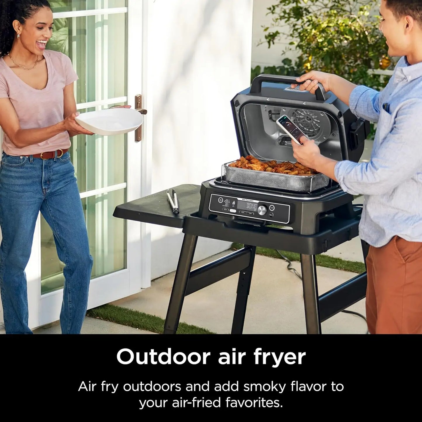 Woodfire Pro Connect Premium XL Outdoor Grill & Smoker, Bluetooth, App Enabled, 7-in-1 Master Grill, BBQ Smoker