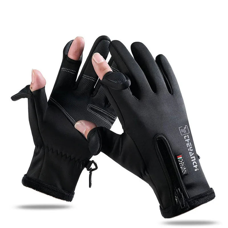 Windproof Waterproof Cold-proof GlovesWinter Warm Touch Screen Gloves Outdoor Men Driving Cycling Fishing Ski Gloves