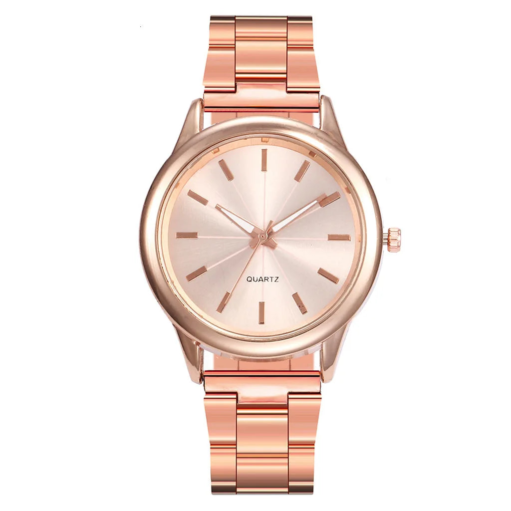 Classic Luxury Wristwatches Quartz Stainless Steel Dial Casual Bracele Gifts for Women Clock Ladies Gold Watch Reloje Para Mujer