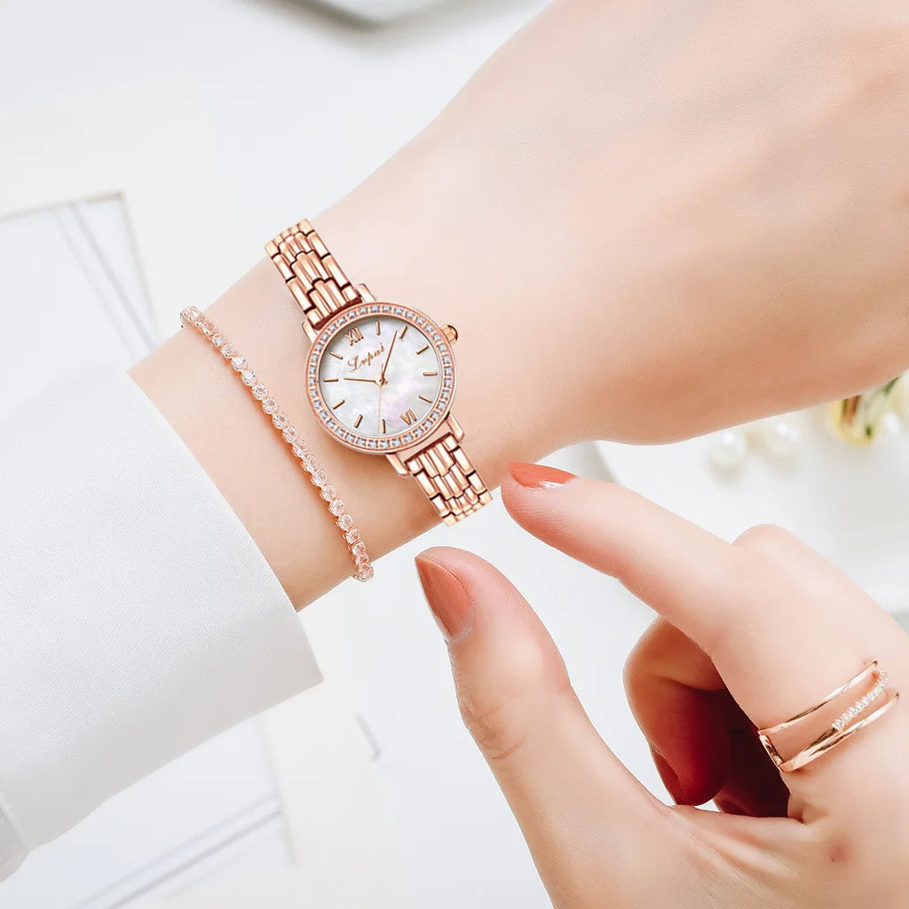 Luxury Watch Women Bracelet Watch Ladies New Trend Simple Watch Ladies Steel Band Fashion Business Quartz Watch