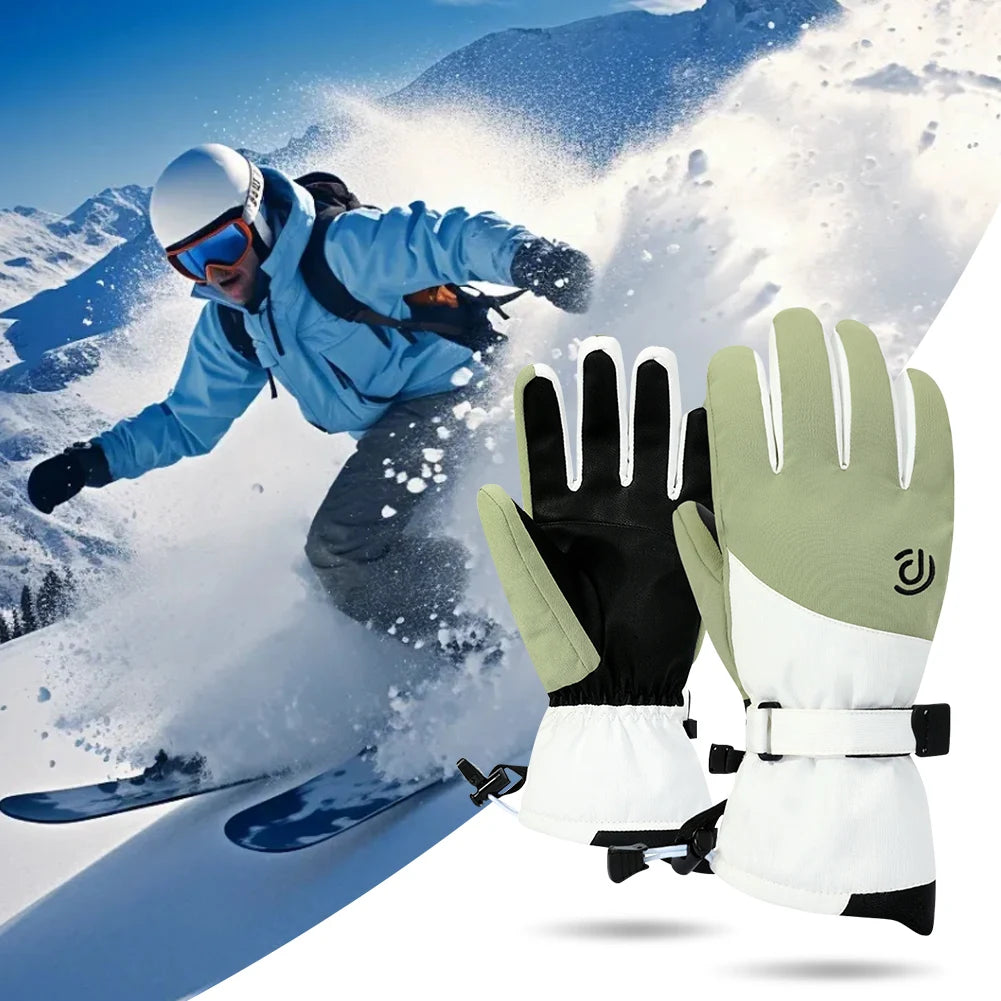 Winter Unisex Snowboard Ski Gloves Non-slip Windproof Touch Screen Thermal Gloves Waterproof Motorcycle Cycling Warm Snow Gloves