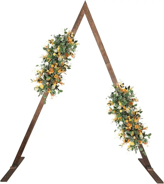 Wedding Arch 7.2FT, Heptagonal Wood Wedding Arches for Ceremony, Wooden Wedding Arch Arbor (Drapes & Flowers Not Included)