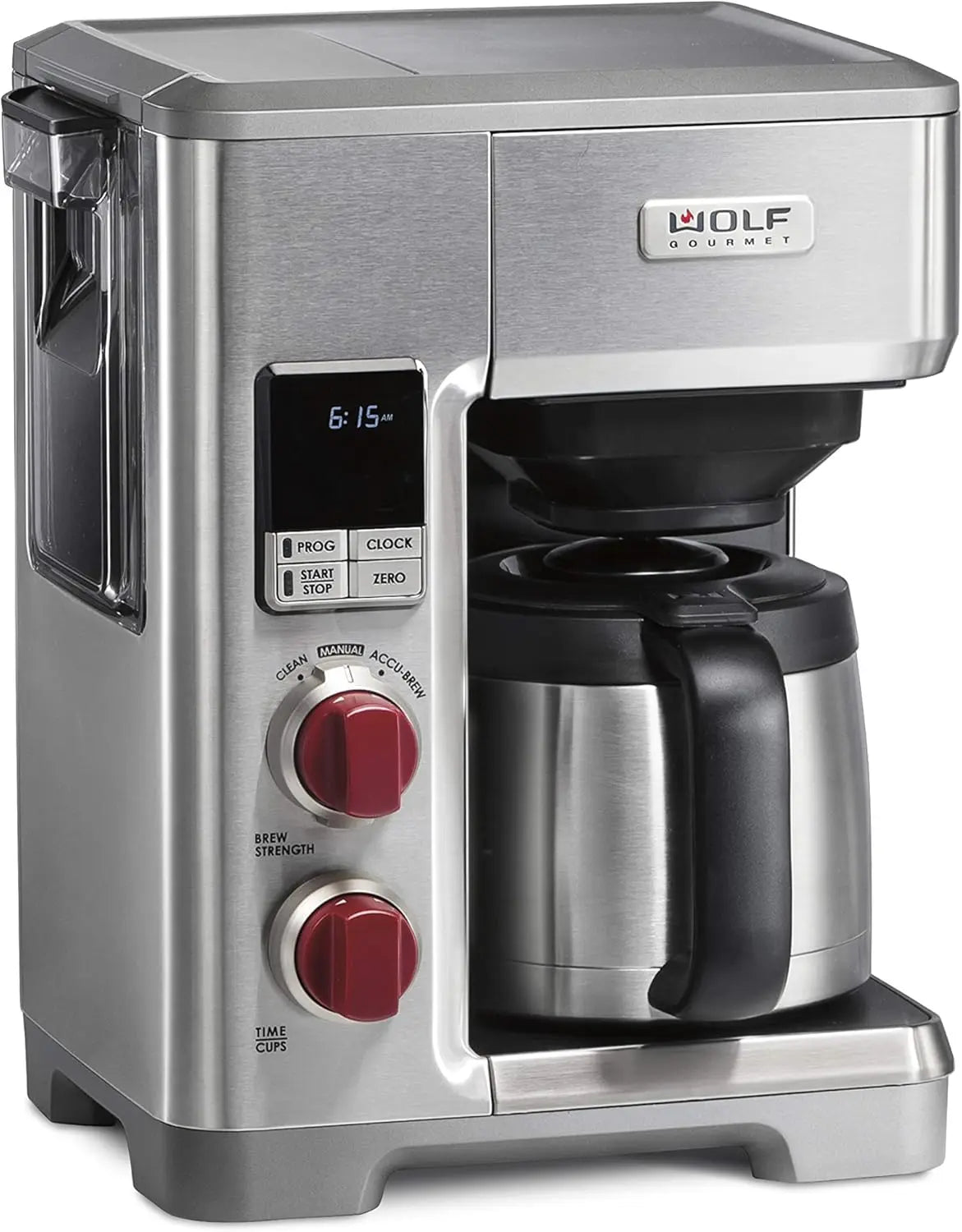 GOURMET Programmable Coffee Maker System with 10 Cup Thermal Carafe, Built-In Grounds Scale, Removable Reservoir